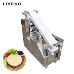Máquina eléctrica para aplanar masa de pan, prensa de rodillos para Base de Pizza de acero inoxidable