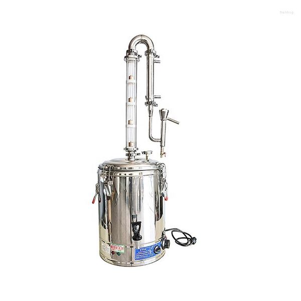 Máquina de elaboración de cerveza eléctrica, destilador de Alcohol doméstico, alambiques de torre de destilación de núcleo de cobre de 4 capas