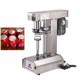 Electric Can Capping Machine Food Cans Sluiting Machine Roestvrij staal Automatische Ring-Pull Tinplate Canning Cover Sealer