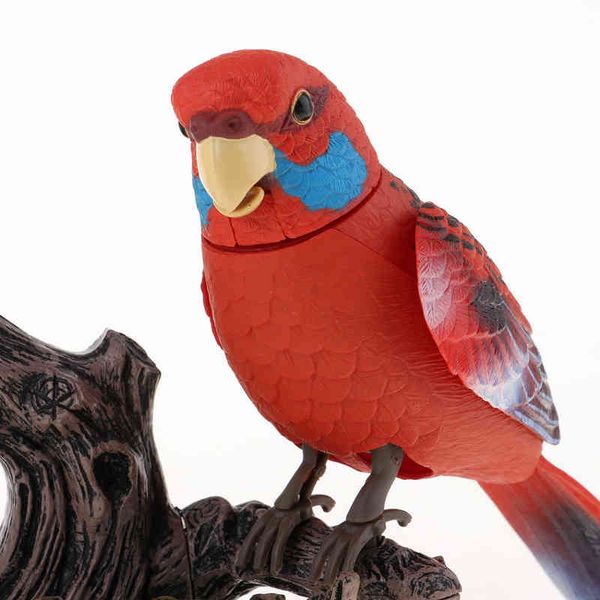Gazouillis électrique parlant perroquets jouet capteur vocal coloré simulant des oiseaux G1224