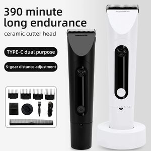 Electric Clipper Hair Trimmers Man Barber Kit voor mannen Cut Cutting Machine Professional Razor Trimmer 5 Gears 240411