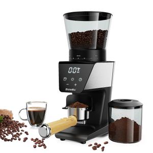 Elektrische koffiemolen automatische braam molen met 30 tandwielen voor espresso Amerikaanse koffie giet over visuele bonenopslag 240328