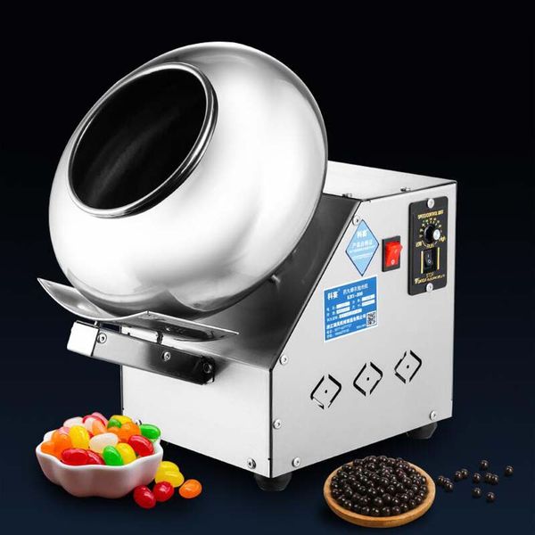 Machine électrique commerciale automatique de revêtement de sucre de sucrerie de sucrerie de chocolat d'arachide de sucrerie