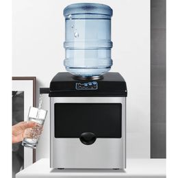 Electric Commercial of Homeuse Ice Machine Draagbare Teller Top Automatische Bullet Ice Maker