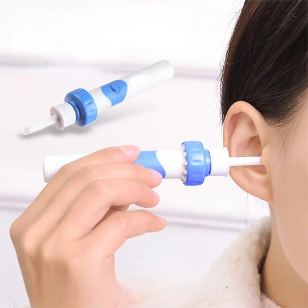 Cure-oreille électrique sans fil, Vibration sûre, nettoyeur d'oreille indolore, dispositif de nettoyage d'oreille en spirale, creuser de la cire, outil de soins personnels