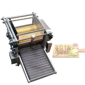 Elektrische Maïs Tortilla Roller Pannenkoek Machine Multifunctionele Commerciële Automatische Dumpling Wraaper Meel Making Machine