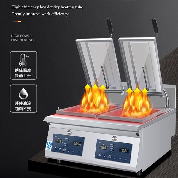 Machine de boulette frite de casserole de crêpe électrique Machine de crêpe de four à frire de bureau commercial