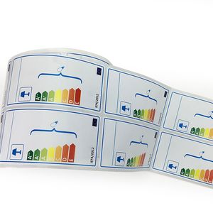Etiqueta de paquete digital eléctrica, etiquetas adhesivas de embalaje de caja LED con pegatinas de impresión en color de papel revestido personalizado de alta calidad