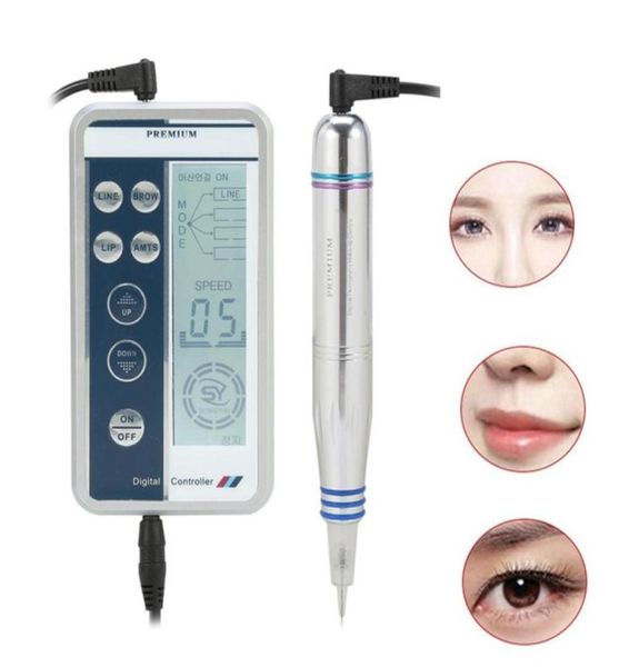 Máquina de tatuaje digital eléctrico Kit giratorio de maquillaje de maquillaje permanente para tatuaje de tatuaje de cejas Microblading MTS Pen Tattoo Set5258230