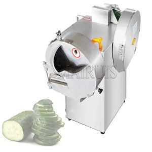 Machine électrique de déchiquetage de coupeur de trancheuse de légumes bulbeuse à Double tête pour la découpeuse de légumes de feuille de concombre de gombo de persil