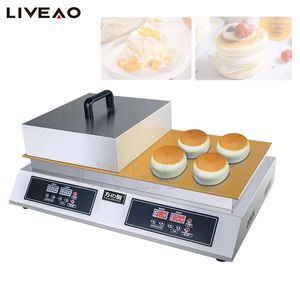 Máquina eléctrica de soufflé de doble cabezal, equipo de snack bar de alta calidad, Mini máquina de comida para panqueques