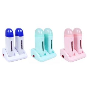 Elektrische dubbele wasverwarmer Epilator Cartridge Wax Roller Basisrol op waxen Navulbare ontharingsmachine Ontharingsverwarmer