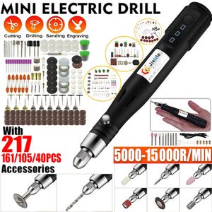 Electric Drill 15000RPM Handheld USB Mini Grinder Engraving Pen Polishing Machine With Dremel Rotary Tool Accessories DIY Set 230626