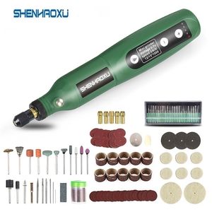 Elektrische boor snoerloze molen 5Speed ​​verstelbare graveer pen snijpolijsten ing rotary tool met dremel accessoires 220928