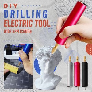 Elektrische boor Diy ing tool Mini voor ambachten hars sieraden hout ambachtelijk USB gravure pen rotary 221208