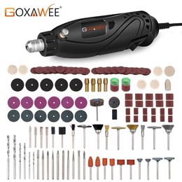 Elektrische boor Goxawee Rotary Tools 12V Mini -graveur Penkracht met Dremel -slijpaccessoires 230406