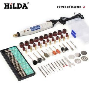 Perceuse électrique HILDA 18V stylo de gravure Mini outil rotatif avec ensemble d'accessoires de meulage multifonction 230406