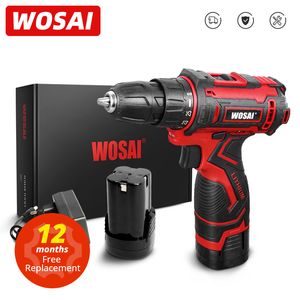 Perceuse électrique WOSAI 16V série MT, tournevis sans fil, batterie au Lithium 251 réglages de couple 38 pouces, 2 vitesses, outils électriques 221122