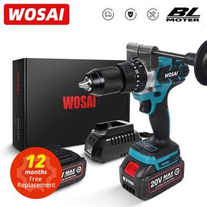 Perceuse électrique WOSAI série MT 115NM tournevis sans balais impact sans fil batterie Lithium-Ion 20V 28 pièces accessoires d'embouts 221122