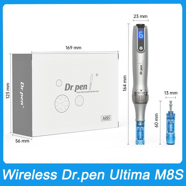 Stylo électrique DrPen Ultima M8S Derma Microneedling, beauté du visage, aiguilles de soins du visage, appareil de mésothérapie, Machine de traitement du visage, outil MTS, Dermapen, croissance des cheveux