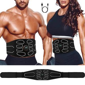 Électrique EMS Abdominal Trainer Ceinture Stimulateur Musculaire Toner Taille Ventre Entraînement Masseur Corps Minceur Home Gym Fitness Massage 240220