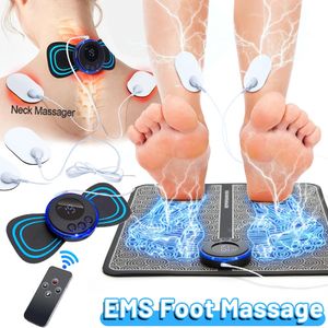 Electric EMS Foot Masger Pad Pulse Acupuncture Point Perft Feet Massage Masage Muscle Stimulation Dispositif Relief Pain Relax Tools 240513