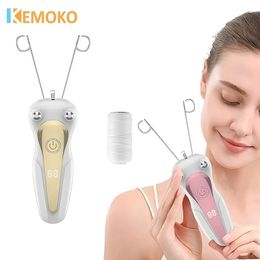 Epilator eléctrico Cabello de cabello Cuerpo Facial Remocalización Defeatherer Hilo de algodón Depilator Lady Shaver Cabello Belleza 240416