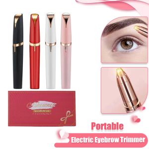 Courtelle électrique Trimmer Femme Rasage de femmes Mini de cheveux portables Repisser les sourcils Shaper Shaver Corps Raser la machine de beauté Cadeau de beauté