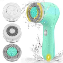 Épurateurs électriques pour le visage ETEREAUTY Brosse nettoyante pour le visage 3 en 1 étanche électrique Appareil de nettoyage du visage Soins de la peau pour les voyages L230920