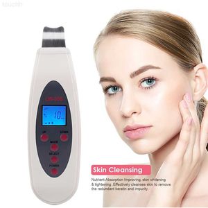 Épurateurs de visage électriques Épurateur de peau ultrasonique de haute qualité nettoyant pour le visage élimination de l'acné spa facial galvanique Peeling par ultrasons Clean Tone Lift L230920