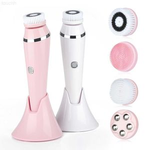 Épurateurs électriques pour le visage Brosse de nettoyage du visage en silicone Enlèvement de l'acné Massage du visage Soins de la peau Nettoyant pour le visage électrique Nettoyage du visage sonique Supprimer les points noirs L230920