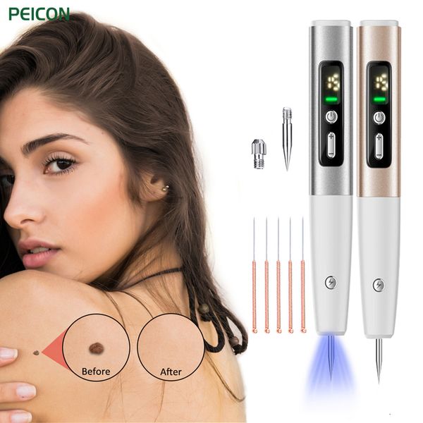 Épurateurs de visage électriques Dissolvant d'étiquettes de peau 15 niveaux Laser Plasma Pen Taches de rousseur Taupe Verrues Enlèvement Lcd Nevus Tattoo Taches noires Blemish 221117