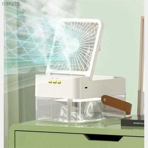 Ventilateurs électriques 1 Ventilateur de refroidissement en aération de bourse avec réservoir d'eau de grande capacité USB ventilateur électrique portable pour air plus refroidisseur d'été Summerwx
