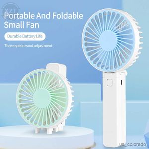 Electric Fans 1Pcs Portable Fans Handheld USB Rechargeable Fan Mini Desktop Air Cooler Outdoor Fan Cooling Travel Hand Fans 1200MAH R230714