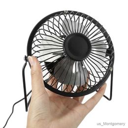 Elektrische fans 4-inch USB Strong Wind Silent Mini Fan Desk 360 graden roteerbare zomerkoeling Portable Fan voor laptop notebook ofiice