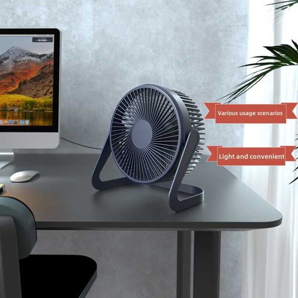 Ventilateurs électriques 5 pouces USB ventilateur de bureau 360 Rotation Mini climatiseur portable réglable ventilateur électrique Le ventilateur portable peut être utilisé pour le camping