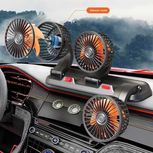 Elektrische ventilatoren 5V/12V/24V Hoofd Auto Koelventilatoren Snelheden Auto Luchtcirculatieventilator Geluidsarm 360 Draaibaar voor Auto Vrachtwagen Van SUV RV ATV Boot