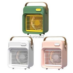 Ventilateurs électriques Climatiseur Refroidisseur d'air Ventilateur avec 3 vitesses de vent Ventilateur de refroidissement par eau rechargeable portable pour chambre bureau bureau voiture 517C YQ231225