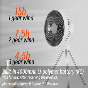 Elektrische ventilatoren Camera's Buiten Camping Tent Plafondventilator Multifunctionele draagbare draadloze circulatiepomp Elektrische mini-USB-desktopventilator voor thuis met statief