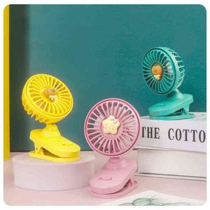 Ventilateurs électriques Clip Mini ventilateur mignon USB Portable rechargeable filles dortoir ventilateur de poche chapeau extérieur ventilateurs de plafond T220907