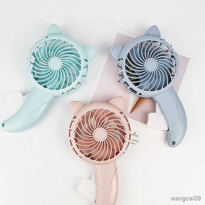 Electric Fans Colors Portable Handheld Fan Hand Pressure Fan Mini Portable Fan Without Battery Household Cute Fan Cooling Held Fan R230901