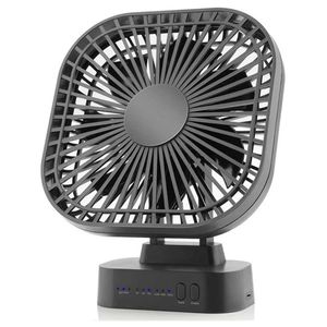 Elektrische ventilatoren Desktop Mini USB-ventilator met opvouwbare klok 3 snelheden 7-bladige draagbare stille ventilator voor buiten op kantoor Camping 240319