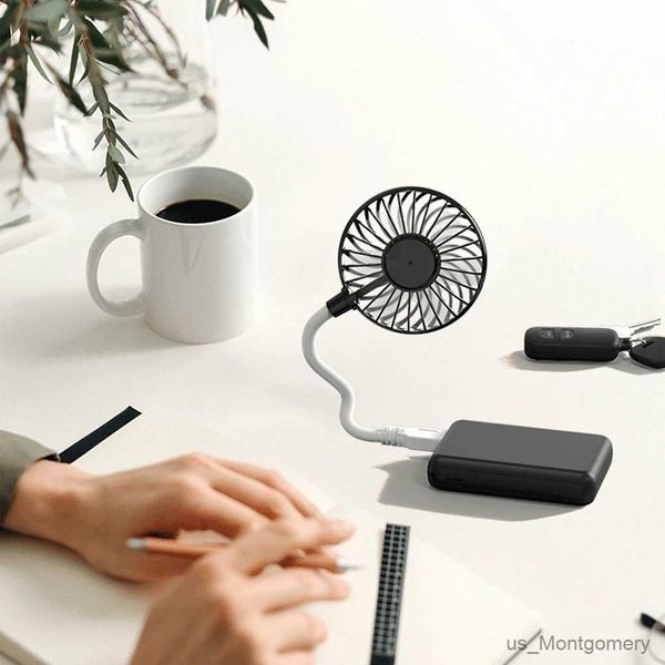 Ventilateurs électriques ventilateur portable USB RECHARGETY SILENT CHARMING POWER BANK MINI PLAK PLIG VANS SUMME WIRE WIRESS POUR VOYAGE