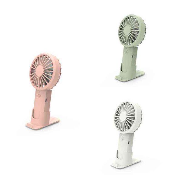 Ventilateurs électriques De poche USB De Charge Double Moteur Petit Ventilateur Mini Support Portable Double Moteur Double Lame Vent Grand Silencieux Petit Ventilateur T220907