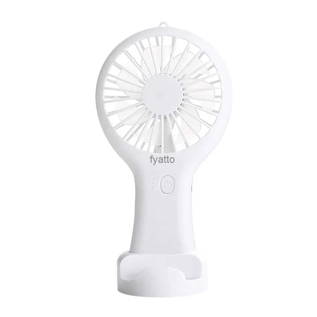 Electric Fans Handheld USB charging ultra quiet portable student office mini fan wind outdoor travel coolingH240308