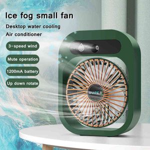 Elektrische ventilatoren Home Desktop Water Spray Mist Koelventilator usb