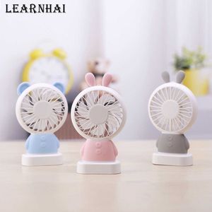 Ventilateurs électriques Learnhai Handheld Mini Portable Micro Bear Rabbit Desktop Fan Fabricr DC5V 2.5W pour toutes les gadgets USB de sortie d'alimentation T220924