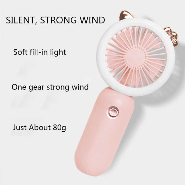 Ventilateurs électriques Mini main poignet suspendu veilleuse portable USB rechargeable pour enfants et dames refroidisseur d'air d'été