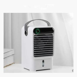 Elektrische ventilatoren Mini draagbare airconditioner Fan Luchtkoeler voor kamer Snelle koeling Watercirculatie Conditioning Koude Kleine ventilator Stofdicht USB YQ240104