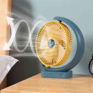 Elektrische ventilatoren Mini USB Desk Fan Betere Koeling Perfect Strong Airflow Whisper Quiet Portable Fan voor Desktop Office Table 3 Snelheden 8 inch T220907